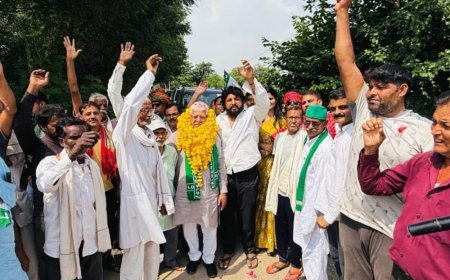 रालोद 12 अक्टूबर की सभा के लिए जनसंपर्क तेज किया:जयंत चौधरी की स्वाभिमान सभा के लिए अकोला से निकला वाहनों का काफिला
