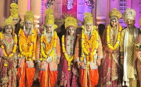 जनकपुरी में धूमधाम से हुआ राम विवाह:घोड़े पर सवार होकर पहुंचे भगवान राम और उनके तीनों भाई, भव्य स्वागत हुआ