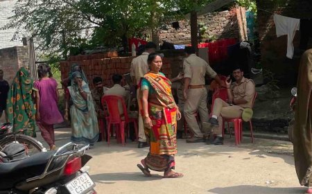 प्रयागराज में जमीन के टुकड़े को लेकर महिला की हत्या:2 परिवारों के बीच लंबे समय से चल रहा था विवाद, गांव में तनाव का माहौल