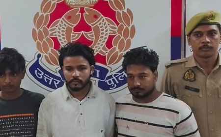 मेरठ से हथियार लेकर आए तीन आरोपी गिरफ्तार:मुजफ्फरनगर में दो तमंचे, पिस्टल और बाइक मिली; चौथा आरोपी फरार