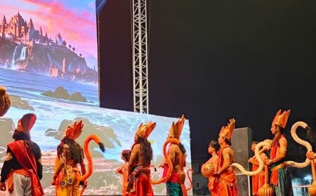 अंतर्राष्ट्रीय रामलीला महोत्सव का मंचन:चित्रकूट में कलाकारों ने किया रामकथा का प्रदर्शन