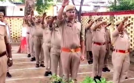 पुलिस अधिकारियों और कर्मचारियों ने एकता की शपथ ली:राष्ट्रीय एकता दिवस पर SP कार्यालय और रिजर्व पुलिस लाइन में हुए कार्यक्रम