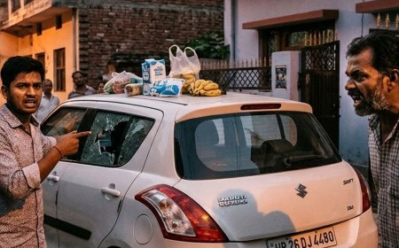 युवक की कार का शीशा तोड़कर गोली मारने की धमकी:गोविन्द नगर में त्योहार का सामान लेने गए थे; पारा पुलिस ने केस दर्ज किया