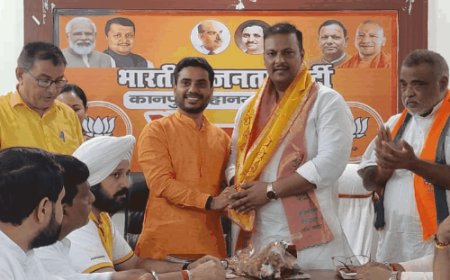 BJP कानपुर दक्षिण जिला प्रभारी की परिचय बैठक:प्रांशु दत्त द्विवेदी बोले- पदाधिकारी और कार्यकर्ताओं के बीच अपसी समन्वय जरूरी