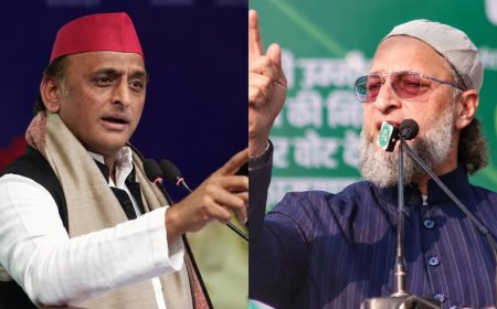 आजमगढ़-बदायूं सीटों पर ओवैसी का अखिलेश यादव पर हमला