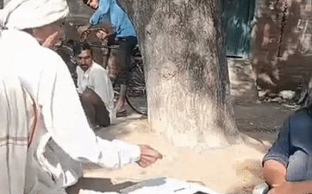 फसल सर्वे के नाम पर किसानों से वसूली का आरोप:शाहजहांपुर में प्राइवेट व्यक्ति ने लिए 200-300 रुपए, लेखपाल बोले- मैंने किसी को नहीं भेजा