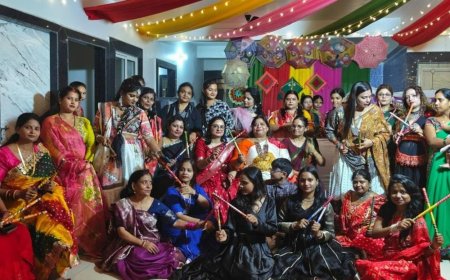 जौनपुर में गरबा-डांडिया महोत्सव:अतुल्य वेलफेयर ट्रस्ट के महोत्सव में गरबा-डांडिया के साथ हुए मनोरंजक खेल