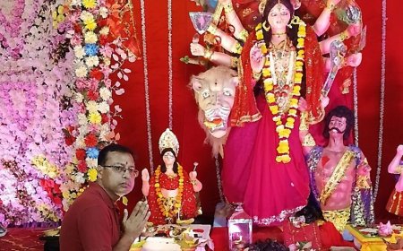 बाराबंकी में दुर्गा प्रतिमा स्थापित:जागरण, डांडिया और बच्चों के सांस्कृतिक कार्यक्रम के साथ कन्या पूजन होगी आयोजित
