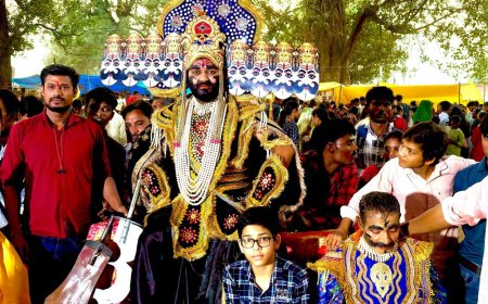 ऐंचवारा में 151 साल पुरानी रामलीला:दशहरा समारोह में रावण वध की लीला देखकर भावविभोर हुए श्रद्धालु