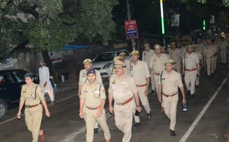 एएसपी ने देर रात्रि सुरक्षा व्यवस्थाओं का लिया जायजा:पुलिसकर्मियों को दिए निर्देश, असामाजिक तत्वों को चेतावनी; आगामी त्यौहारों को लेकर पुलिस अलर्ट