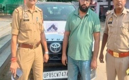 मथुरा में जमीन के हिसाब में पार्टनर को मारी गोली:राधिका सिग्नेचर कॉलोनी में वारदात, पिस्टल-फॉर्च्यूनर संग आरोपी गिरफ्तार