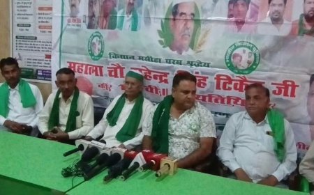 21 अक्टूबर को किसान पंचायत करेंगे राकेश टिकैत:बिजनौर में नुमाइश मैदान में, गन्ना मूल्य और बिजली मीटर पर होगी चर्चा