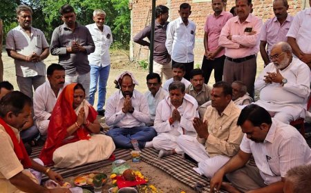 गुरसरांय में छात्रावास का शिलान्यास:तीन जिलों के गरीब बच्चों के लिए बनेगा छत्रपति शिवाजी महाराज छात्रावास