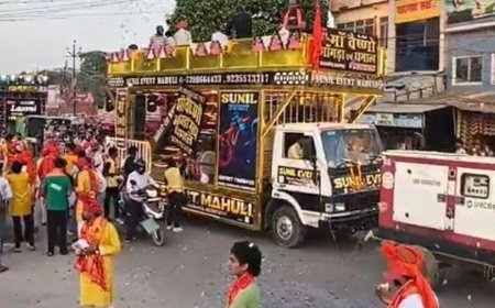 प्रतापगढ़ में राम बरात निकली गई:भंगवा चुंगी पर हुआ जोरदार स्वागत, भक्तिमय माहौल में गूंजे जयकारे