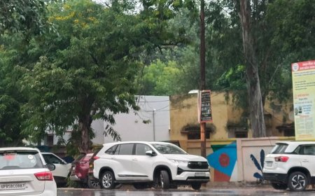 मथुरा में मौसम बदला, आंधी-बारिश से दिन में अंधेरा छाया:किसानों की चिंता बढ़ी, तापमान में गिरावट से गर्मी से राहत मिली