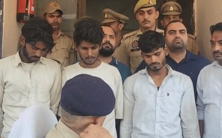 इशारे और UPI पेमेंट से खुली 14 लाख की लूट:अलीगढ़ के छर्रा में आढ़ती के पल्लेदार की मुखबिरी से दिया बदमाशों ने लूट को अंजाम; छह में तीन गिरफ्तार