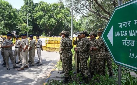 जंतर-मंतर पर धरना दिया तो होगी कार्रवाई दो नेता तिहाड़ जेल भेजे गए