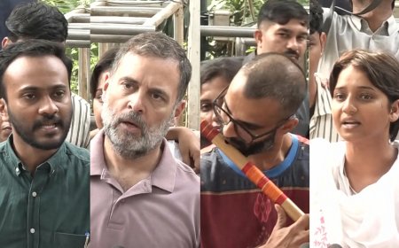 दिल्ली में प्रदर्शनकारियों से मारपीट का आरोप, राहुल गांधी के सामने सुनाई आपबीती