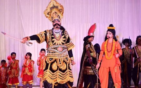 गोमतीनगर में रामलीला महोत्सव का समापन:लक्ष्मण शक्ति, कुंभकरण, मेघनाथ और रावण वध के प्रसंगों ने दर्शकों को भाव-विभोर किया