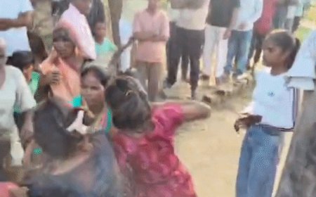 सुल्तानपुर में बच्चों को लेने पहुंची मां की पिटाई, VIDEO:4 लोगों पर केस दर्ज, पति की हत्या के मामले में जेल जा चुकी है महिला