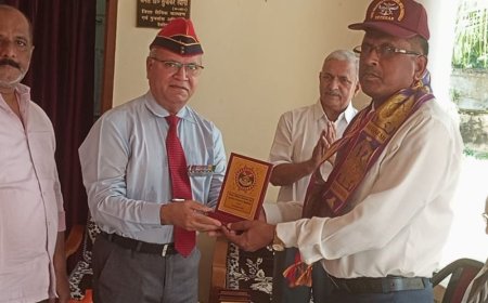 देवरिया में वीर नारियों का सम्मान:सेवा संकल्प अभियान में वीर नारियों और पूर्व सैनिकों को किया सम्मानित
