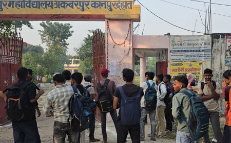 कानपुर देहात में PET परीक्षा शुरू:6 केंद्रों पर 14,544 अभ्यर्थी देंगे एग्जाम, पहली पाली के परीक्षार्थी को मिली एंट्री