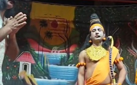 मिर्जापुर​​​​​​​ में रामलीला का मंचन:श्रीराम-केवट संवाद, सीता-हरण का संग्राम देख भावुक हुए श्रद्धालु