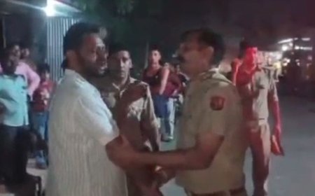 हिस्ट्रीशीटर ने पुलिस कार्रवाई में किया दखल:शाहजहांपुर में युवक को पकड़ने पहुंची पुलिस से भिड़ा, गाड़ी में नहीं बैठा पाए
