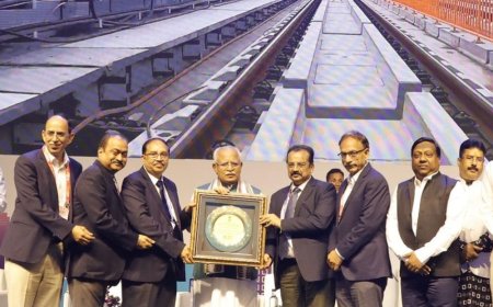 नमो भारत को यात्री सेवाओं के लिए मिला राष्ट्रीय पुरस्कार:लगातार दूसरे साल बेस्ट एग्जीबिटर बना NCRTC, रोजाना 1.1 लाख से अधिक यात्री कर रहे सफर