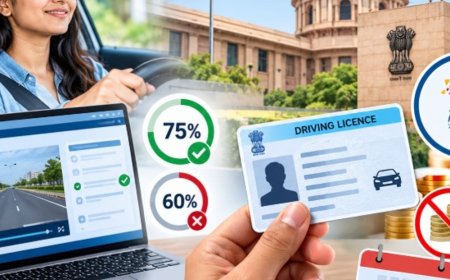 ड्राइविंग लाइसेंस के लिए टेस्ट में 75% अंक लाना होगा:पहले 60% अंक जरूरी था, ऑनलाइन नाम-पता बदलवाने पर चार्ज नहीं लगेगा