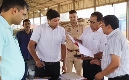 हरदोई में धान खरीद केंद्रों का औचक निरीक्षण:खरीद शुरू न करने पर SDM ने दी वेतन रोकने की चेतावनी