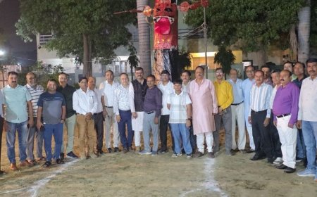 वैदिक मंत्रोच्चार के बाद रावण दहन:बदायूं में भारत विकास परिषद ने किया कार्यक्रम