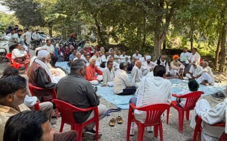 प्लॉट और प्रतिकर के लिए आर-पार की लड़ाई लड़ेंगे किसान:मेरठ में तीनों योजनाओं के किसानों की महापंचायत, मेडा के घेराव की बनाई रणनीति