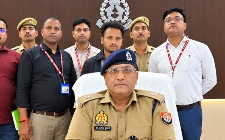 आजमगढ़ में लड़की की फर्जी पहचान बनाकर ठगी:साइबर सेल ने युवक को किया गिरफ्तार, टेलीग्राम पर अश्लील वीडियो कॉलिंग और आपत्तिजनक सामग्री उपलब्ध कराने का आरोप