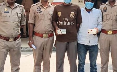 सहारनपुर में दो नशा तस्कर अरेस्ट:10 लाख कीमत की 52.37 ग्राम स्मैक और 1300 रुपए नकद बरामद