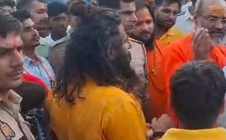 सहारनपुर के मां भगवती मेले में रोहित-प्रधान की दो टूक:बोले-ताकत में आए तो हलवा-पराठा नहीं बिकेगा, यति नरसिंहानंद ने कहा- धर्म की लड़ाई में साथ हूं