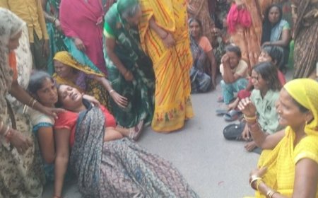 युवक की मौत के बाद सिर में मिली गोली:परिवार ने कालपी चौराहे पर जाम लगाकर निष्पक्ष जांच और न्याय की मांग की