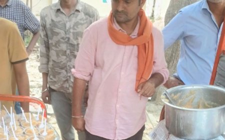 किदवई नगर में भोजन वितरण:श्री श्याम जी सेवा समिति ने लगाई 629वीं रसोई, जरूरतमंदों को कराया भोजन