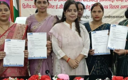 अम्बेडकरनगर में 104 ECCE एजुकेटर को नियुक्ति पत्र मिले:बालवाटिका में गतिविधि आधारित शिक्षा देंगे, 2-3 नवंबर को ट्रेनिंग