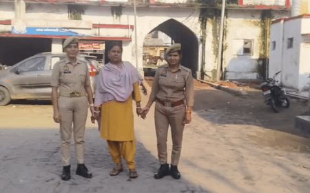 बरेली में बुर्का पहनकर फरार हुई महिला बंदी गिरफ्तार:25 हजार का था इनाम, जिला अस्पताल से बेटों की मदद से भागी थी