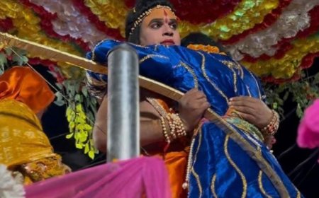 भरत से मिलते ही छलक पड़े श्रीराम के आंसू:ऐतिहासिक भरत मिलाप में साकार हुआ भ्रातृप्रेम, जय श्रीराम के उद्घोष से गूंजा शहर