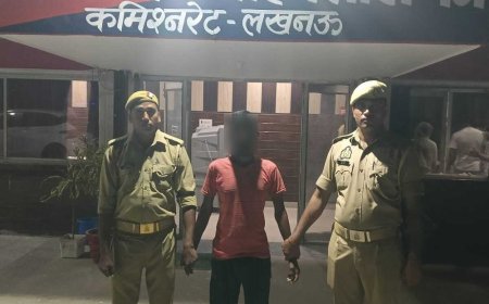 मोहनलालगंज में पत्नी की हत्या का आरोपी पति गिरफ्तार:शराब के नशे में रस्सी से गला घोंटा था, बेटे की शिकायत पर दर्ज हुआ था केस