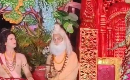 मुरादाबाद में भरत मिलाप और खर-दूषण वध का मंचन:लाइनपार मैदान में हुए भावपूर्ण प्रसंग, जय श्रीराम के जयकारे गूंजे