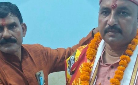 संभल में मदनलाल खड़गवंशी बने भाजपा पिछड़ा मोर्चा जिलाध्यक्ष:1991 में बूथ अध्यक्ष से शुरू किया था सफर, तीन दशक से अधिक समय से पार्टी में सक्रिय