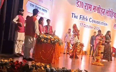 लखनऊ में RMLNLU का पांचवां दीक्षांत समारोह:CM योगी होंगे मुख्य अतिथि, 260 स्टूडेंट्स-रिसर्चर को मिलेंगी उपाधि