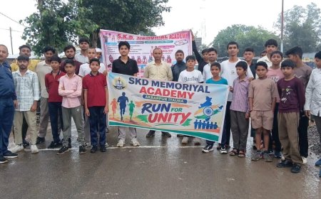 जालौन में 'रन फॉर यूनिटी' कार्यक्रम:लोगों में राष्ट्रीय एकता और भाईचारे की भावना को बढ़ावा देना उद्देश्य
