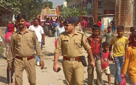 अयोध्या के ग्रामीण इलाकों में दुर्गा प्रतिमा विसर्जन शुरू:घाटों पर सुरक्षा के पुख्ता इंतजाम, मिल्कीपुर, खंडासा, रुदौली में 485 प्रतिमाओं का विसर्जन
