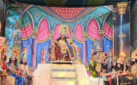 कपिल विहार में लंका दहन की लीला का मंचन:रामलीला महोत्सव शुरू, हनुमान जी ने लगाई लंका में आग
