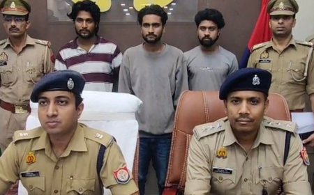 बिजनौर में तार चोर गिरोह पर पुलिस का शिकंजा:ढाई क्विंटल चोरी के तार के साथ तीन आरोपी गिरफ्तार, दो फरार