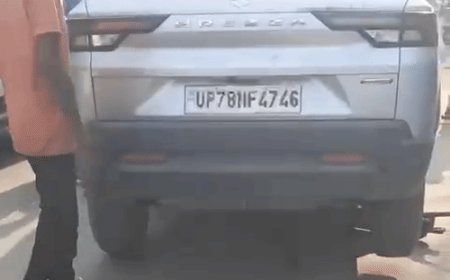 बुजुर्ग को 20 मीटर घसीटते ले गई कार, मौत:VIP रोड पर हुआ हादसा, राहगीरों के पीछा करने पर ड्राइवर कार छोड़कर भागा